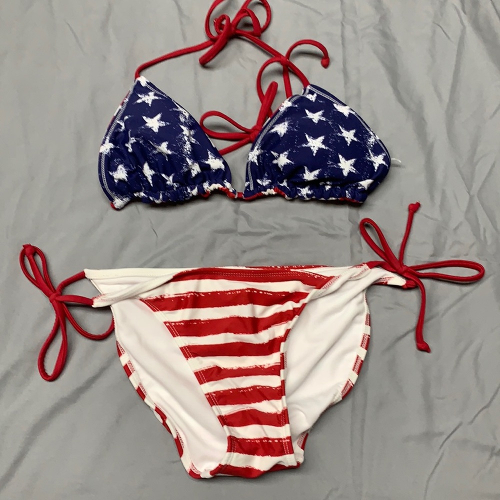 American Flag Bikini Set